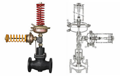 自力式壓力、壓差組合閥結(jié)構(gòu)圖