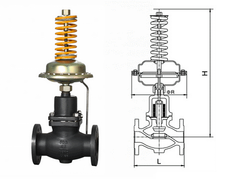 自力式閥前壓力調(diào)節(jié)閥結構
